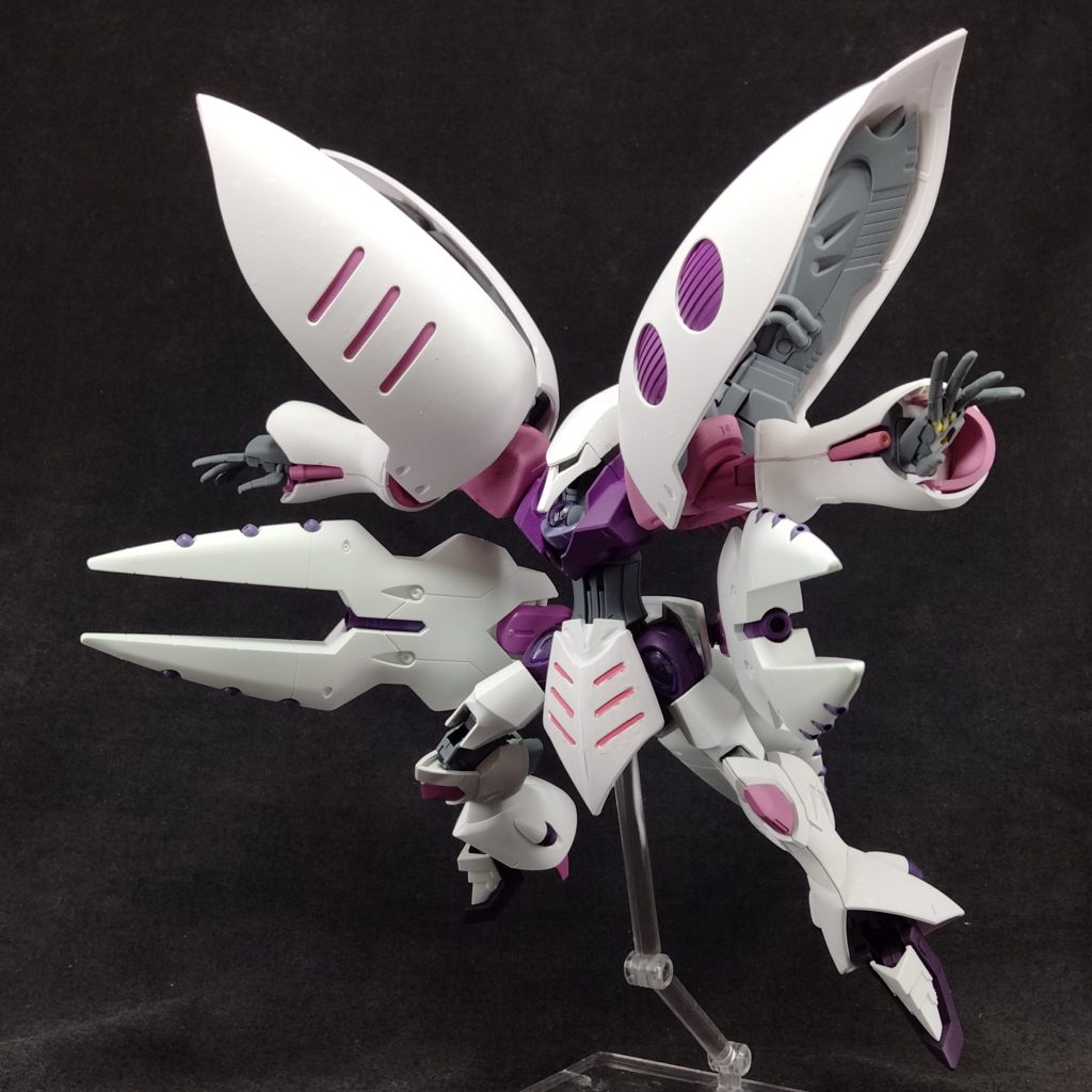 「「人の中に土足で入るな！俗物！💢💢」」ファンネルだけでも十分凶悪なのにゲロビが撃てる仕様にしてみました。にしてもキュベレイとGルシファーのファンネルは合いますね。