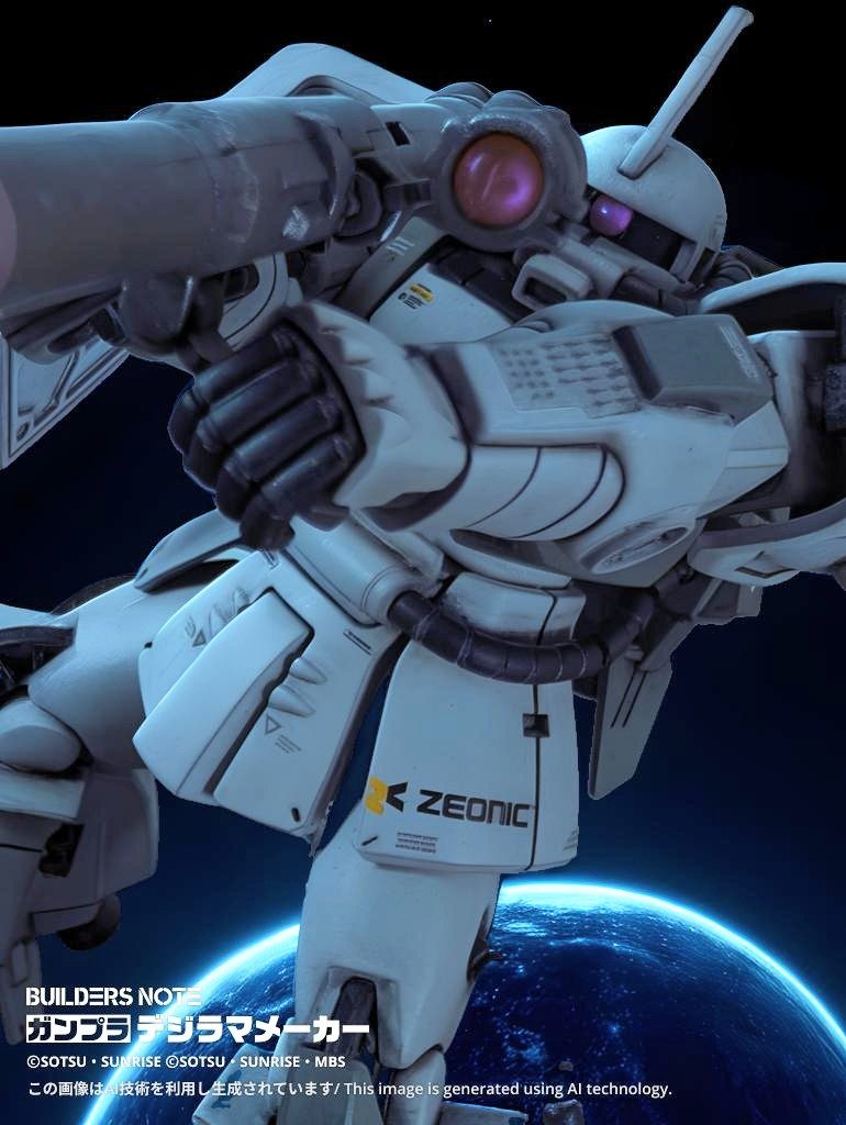 ザクはバズーカがよく似合うと思います(zaku-kao6)