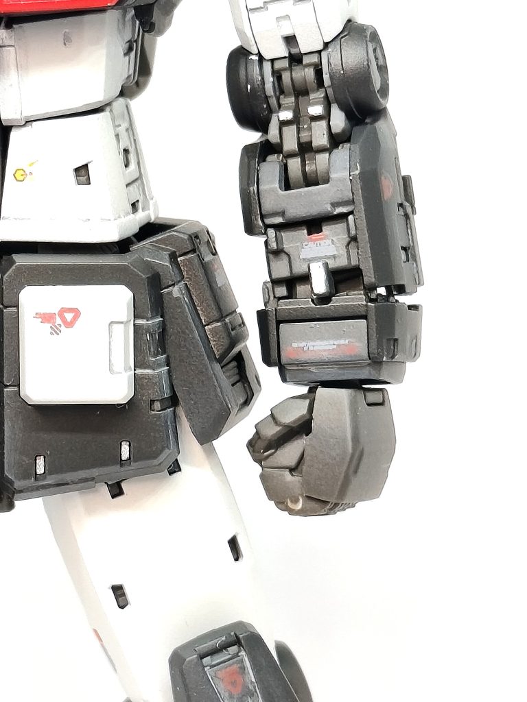 段差のある下腕部