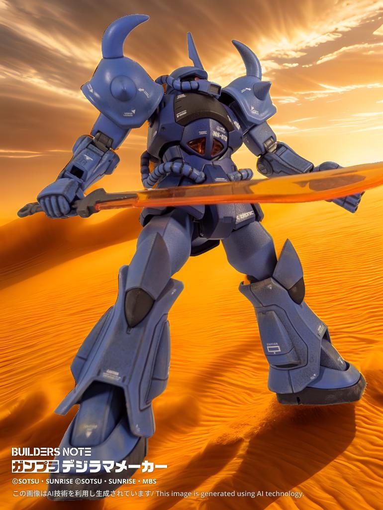 グフは砂漠が似合う!と勝手に思ってます(笑)