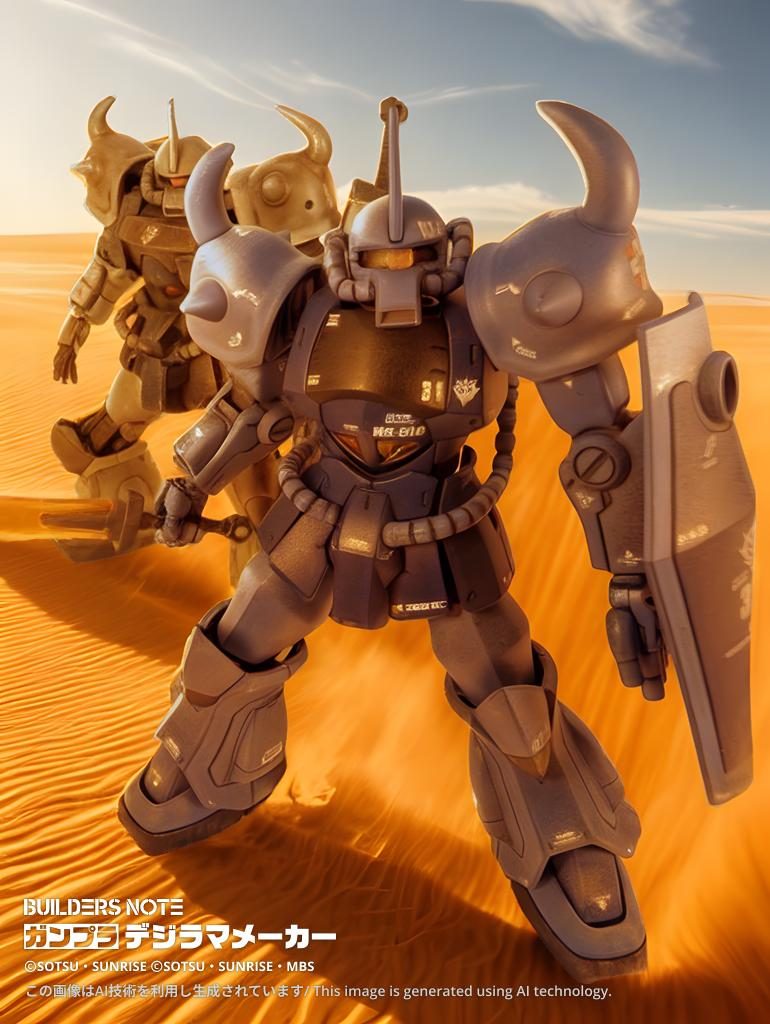 妄想…ケルゲレンを守る為、単騎で奮戦するノリスの助太刀に現れたランバ・ラル。ってあったら良いなぁ〜(zaku-kao5)あ…、あれって市街地でしたね(笑)