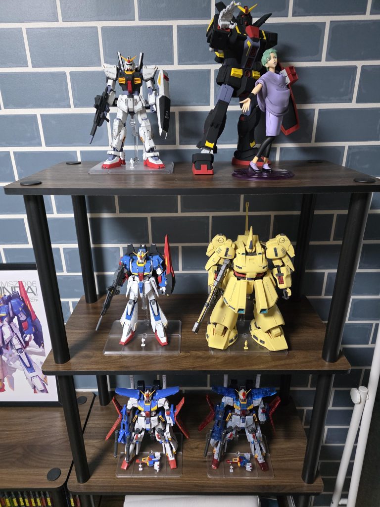 Zシリーズわりと揃ってきました。今は先輩から勧められて見たサンダーボルトにハマり中です。フルアーマーガンダムの悪役顔と全部盛りの武装、イオ・フレミングのキャラクター全て好みすぎる。。。