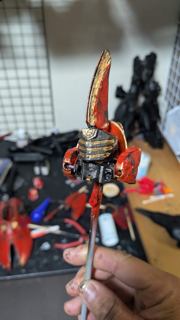 頭部はサイコガンダムの頭部にジャンクパーツを取り付け製作悪人ヅラだけどかまやしねえ!