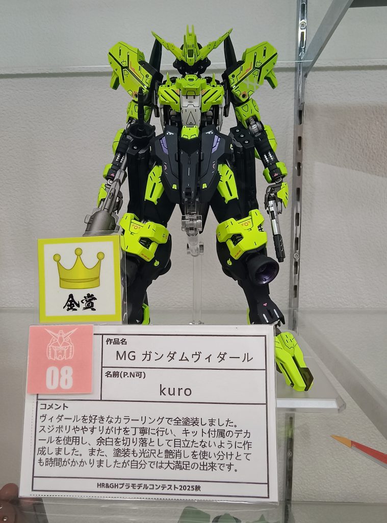 地元のホビーショップのプラモデルコンテストで金賞頂きました！ありがとうございます！