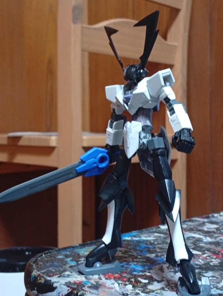 全体のバランスを見ていた段階。ここではスタイル変更だけしたスサノオとしようとしていました。