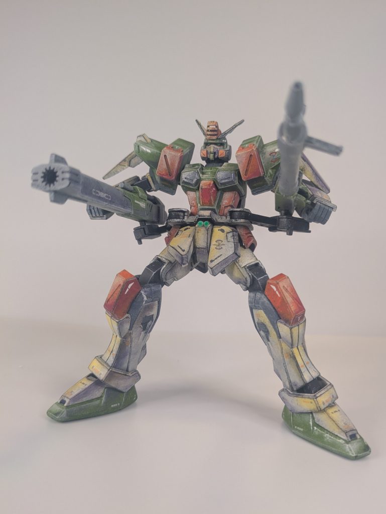 「とっととそこから下がれよ！アークエンジェル！」オーブ沖の戦いに介入した時はこんな感じで２丁撃ちしていましたねディアッカ、カッコ良かったなあ賛同する人は少ないでしょうけど、「舞い降りる剣」のフリーダムよりこの時のバスターの方が私は感動したんですよね