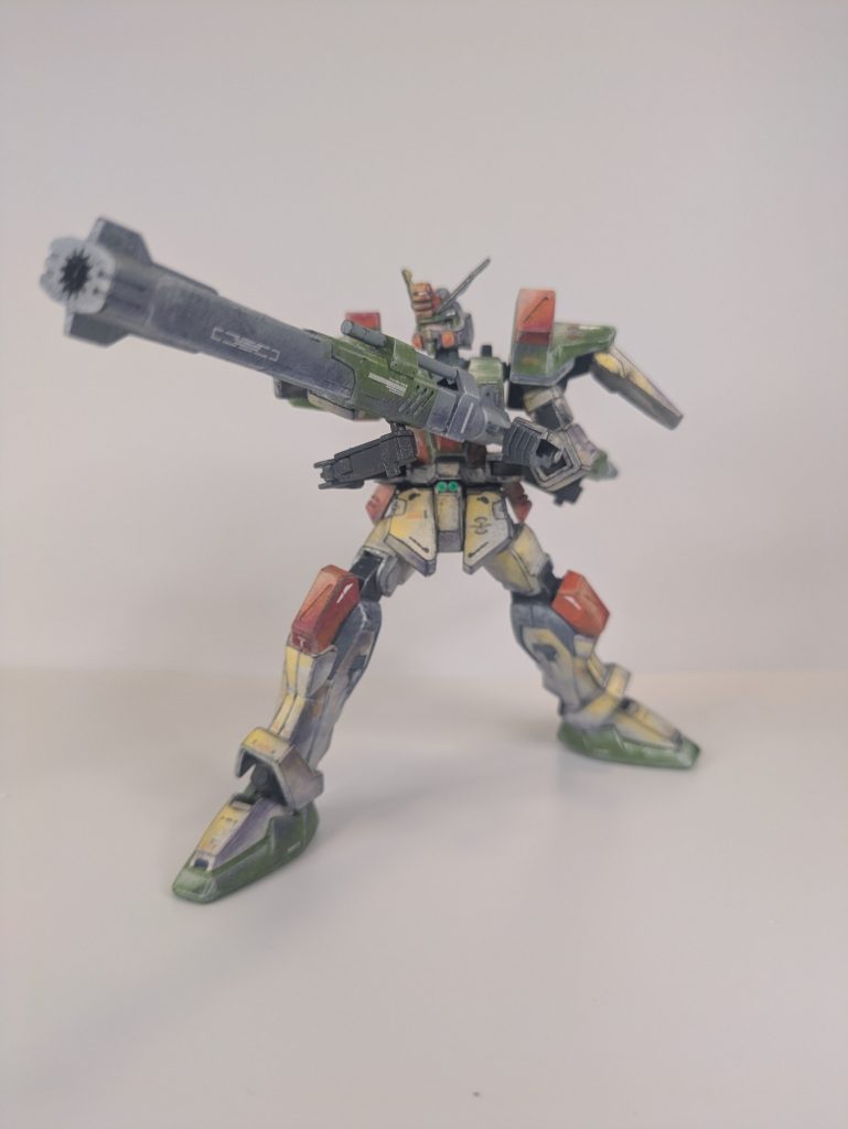 対装甲散弾砲　ですサンライズパースがよく似合いますウネウネ動くサブアームが威力を発揮して古い関節でもかなり余裕を持って保持できます欲を言えば、肩の引き出し機構が欲しかった… 