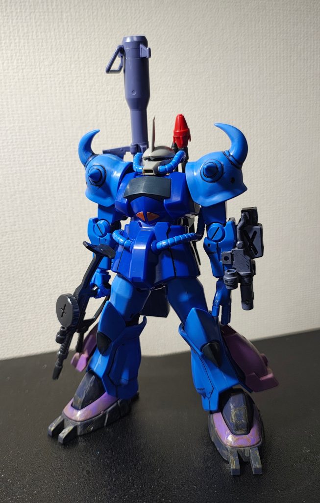 塗装前です元キットは旧hgグフを使いました。ご閲覧ありがとうございました！！