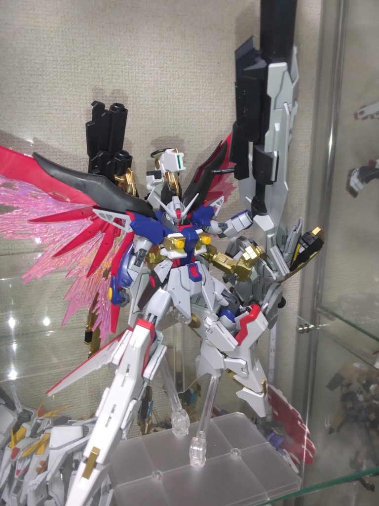 デスティニーラストシーンぽく片手持ち？添え？20年待ったデスティニーに分身、追加装備、シンの良メンタルなんて贅沢な嬉しさでした。