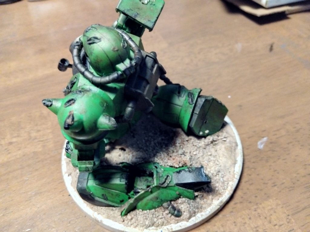 ハンダコテで破断を表現してみました。