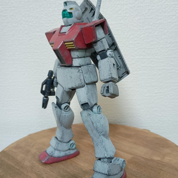 チッピング、ドライブラシ、トップコート迄完了しました。残るはウォッシングになります。シールドは試しにウォッシングしてしまいました💦（2枚目）