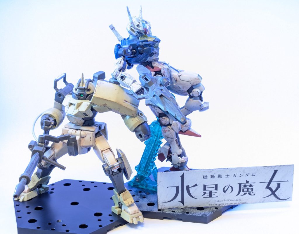 デミトレーナーと一緒に。次回作はアナザーコンに出場するもう一つの作品です(gandam-hand1)よかったら見てくれると嬉しいです😭2025年もあと少しですが頑張ります！