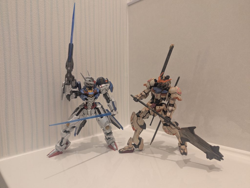 過去に作ったバルバトスと一緒に