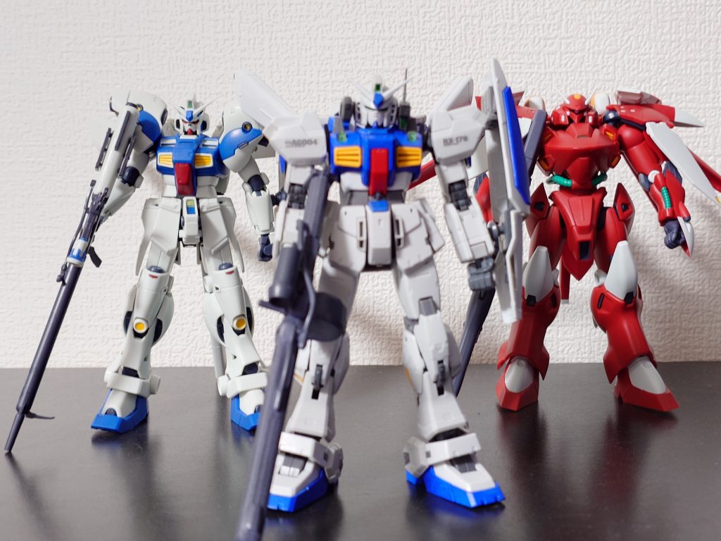 ロボ魂のガーベラとロボ魂のガーベラテトラ改と揃ってパシリ📷️