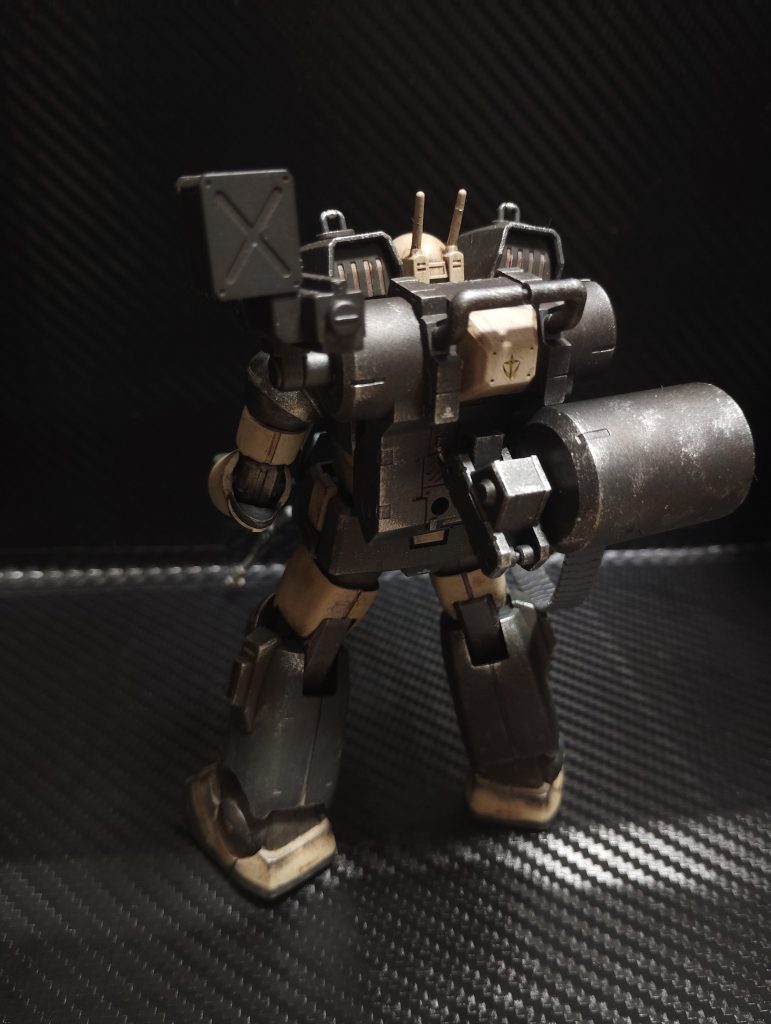 エコプラ版のドッシリとした「塊感」を活かすべくゴテゴテと装備を追加しました。視界の半分くらいが遮られてそうな気もしますが、そんなことは気にしない♩