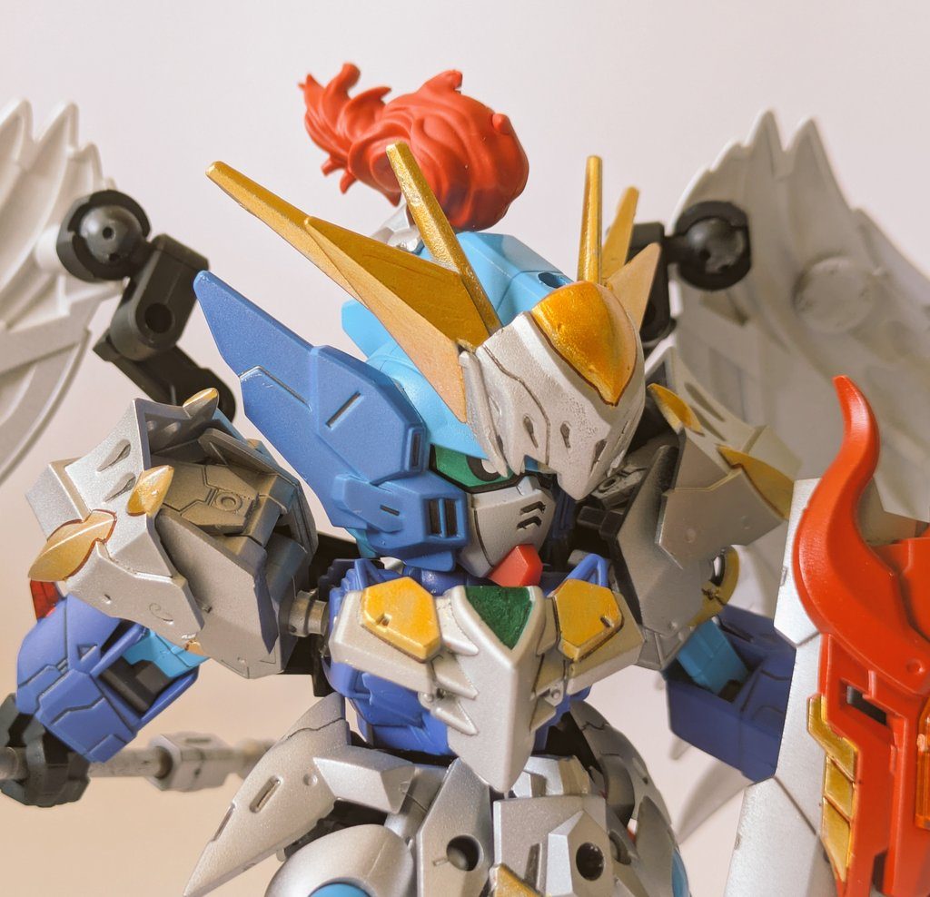 凄いボンヤリと「ウイングゼロをケンタウロスにしたら絶対カッコいいに違いない」と考えていて作りました。エクスタンダードのウイングゼロ、ヒーローズの馬等を使用しています。ご覧いただきありがとうございました。