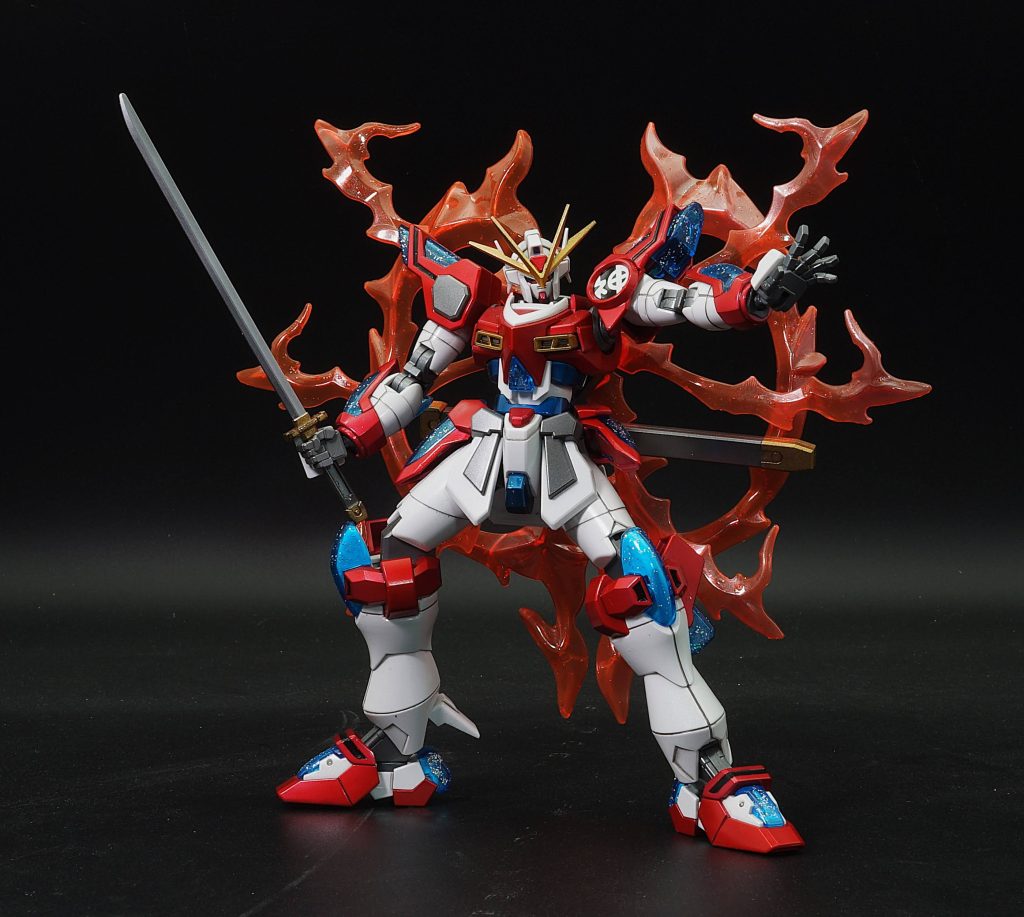 HGBF 1/144 カミキバーニングガンダム　全塗装–2枚目/制作者：あるむ