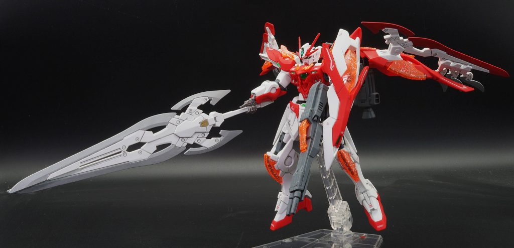 HGBF 1/144 ウイングガンダムゼロ炎（カスタムキット）部分塗装–4枚目/制作者：あるむ