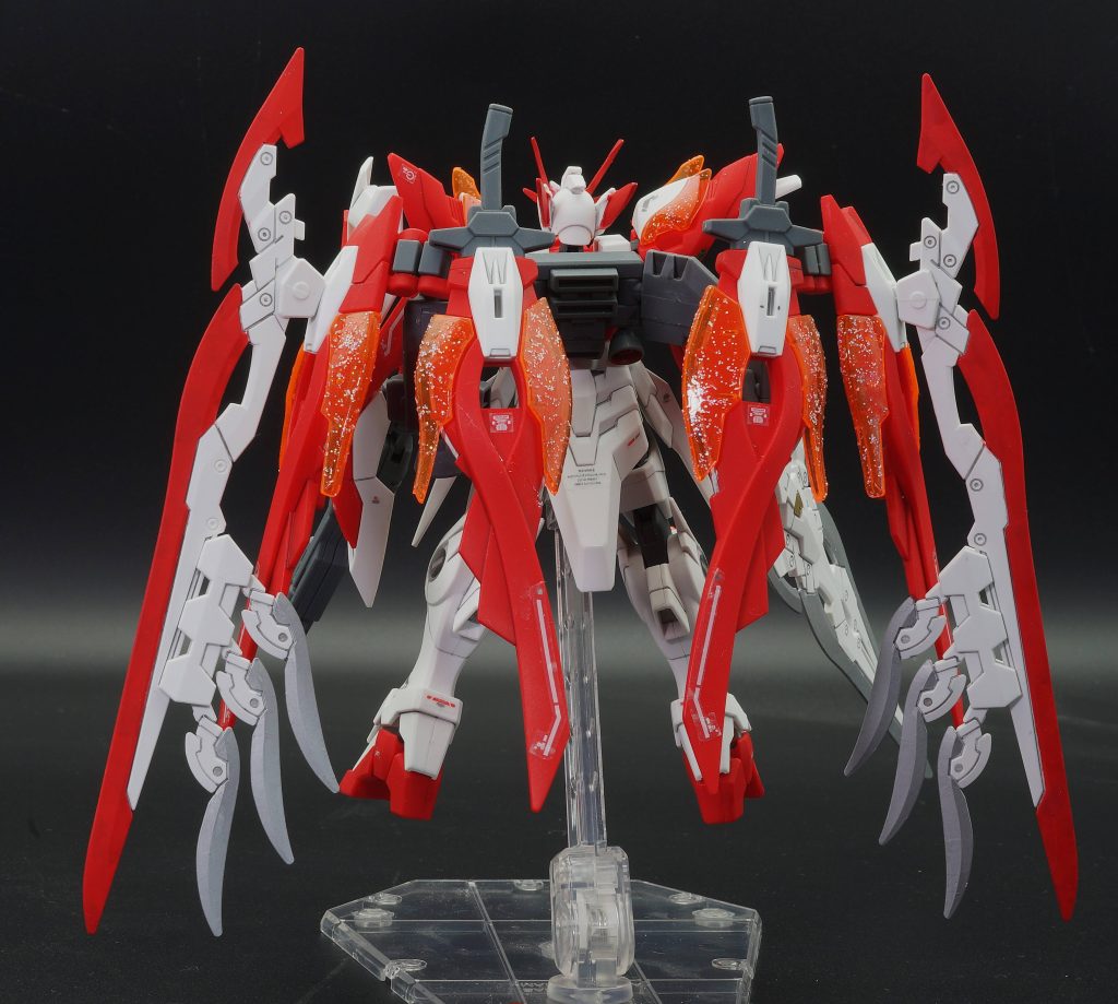 HGBF 1/144 ウイングガンダムゼロ炎（カスタムキット）部分塗装–5枚目/制作者：あるむ