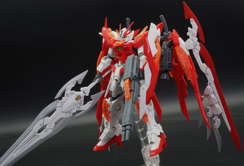 HGBF 1/144 ウイングガンダムゼロ炎（カスタムキット）部分塗装–3枚目/制作者：あるむ