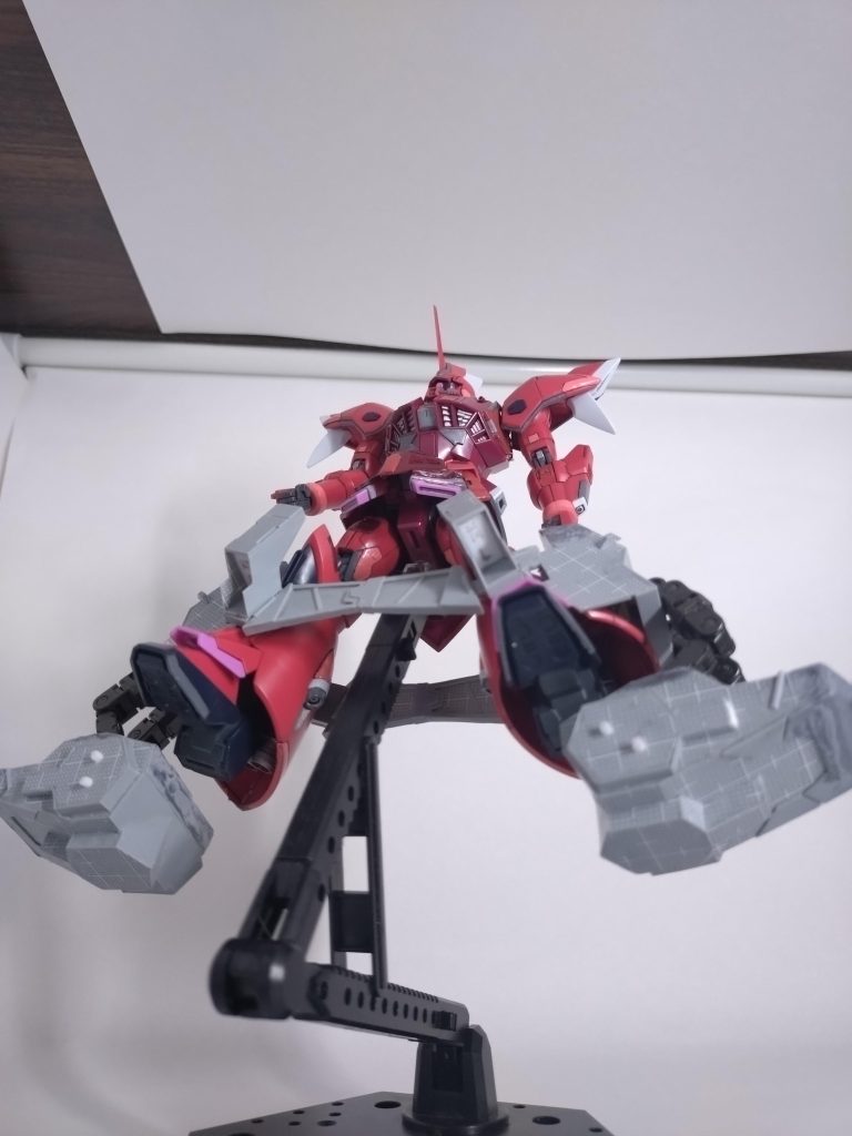 作品名：ゲルググメナース降下中<p>まだまだだけどとりあえず試し撮り。 ディスプレイ方法はいろいろ考えないと。</p>
