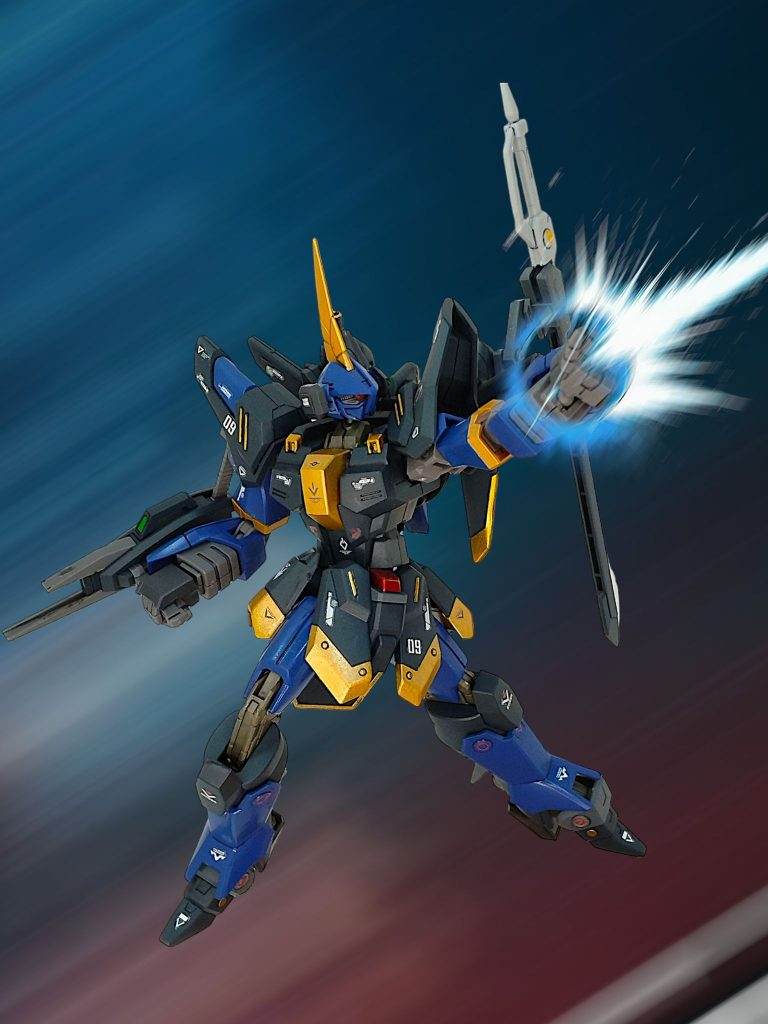 パルマフィオキーナバーザムのハンドパーツはHGでも大きめなので、それっぽくなります