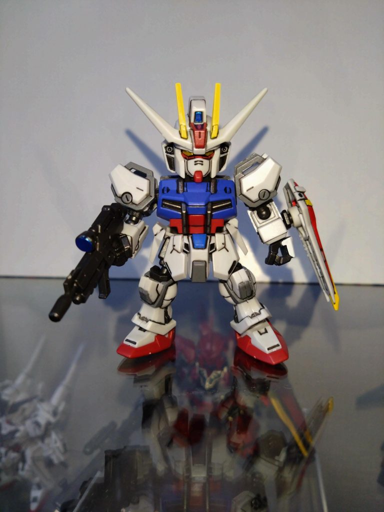 水性ホビーカラーを筆塗りで部分塗装し、半光沢トップコートで仕上げました。