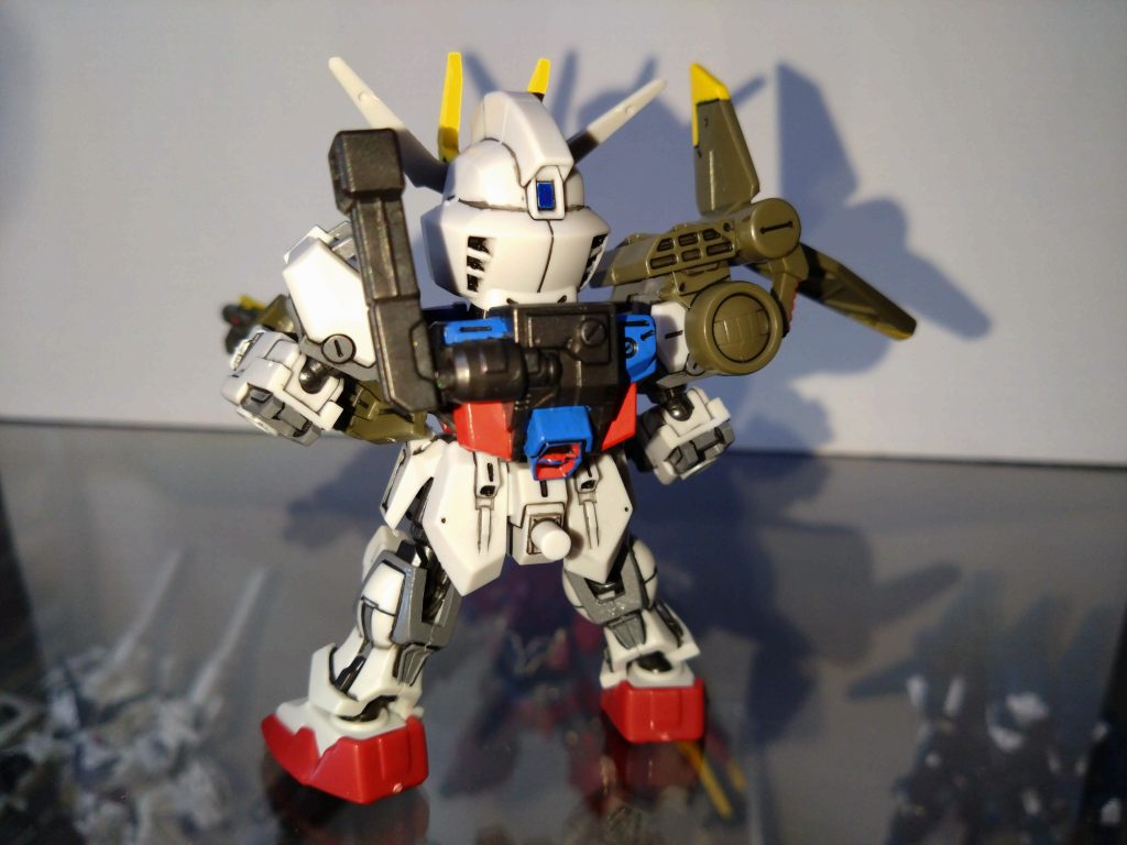 モビリティジョイント ストライクガンダム–4枚目/制作者:基本筆塗り部分塗装仕様