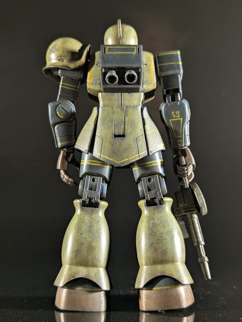 ラストのバックショットです課題は色々あるものの、延々とやってられる、純粋にたのしい塗り方だと思います🐱✨ジーク・ジオン！