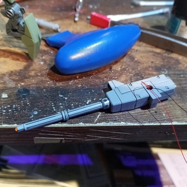 ポリポッドボールではキャノンに入れませんでしたが、今回は銃口とセンサーに入れてます👍‼️（4枚目）