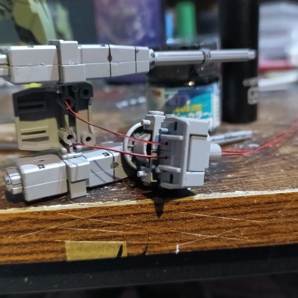 ポリポッドボールではキャノンに入れませんでしたが、今回は銃口とセンサーに入れてます👍‼️（7枚目）