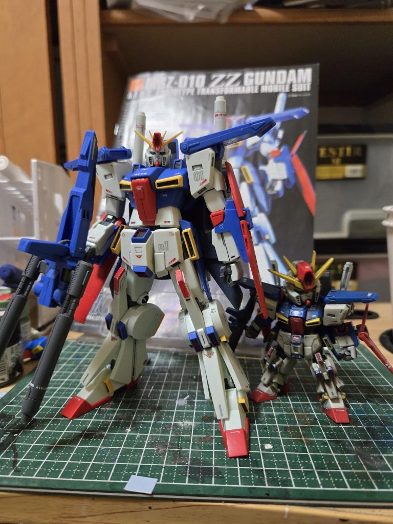 ダブルビームライフル、重くてポージングさせヅライ💦