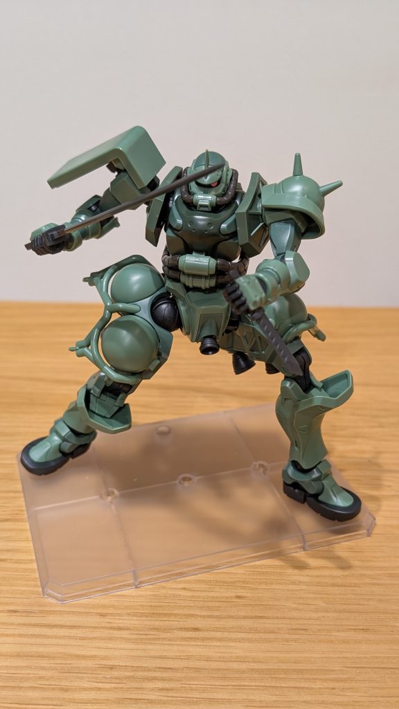 ザクGQに境界戦機のウェポンセットを持たせる–2枚目/制作者：やまちゃ