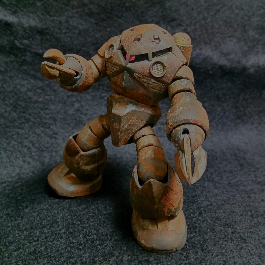 「さびてんねん」を使って、長時間かけてサビ具合を調整しました。