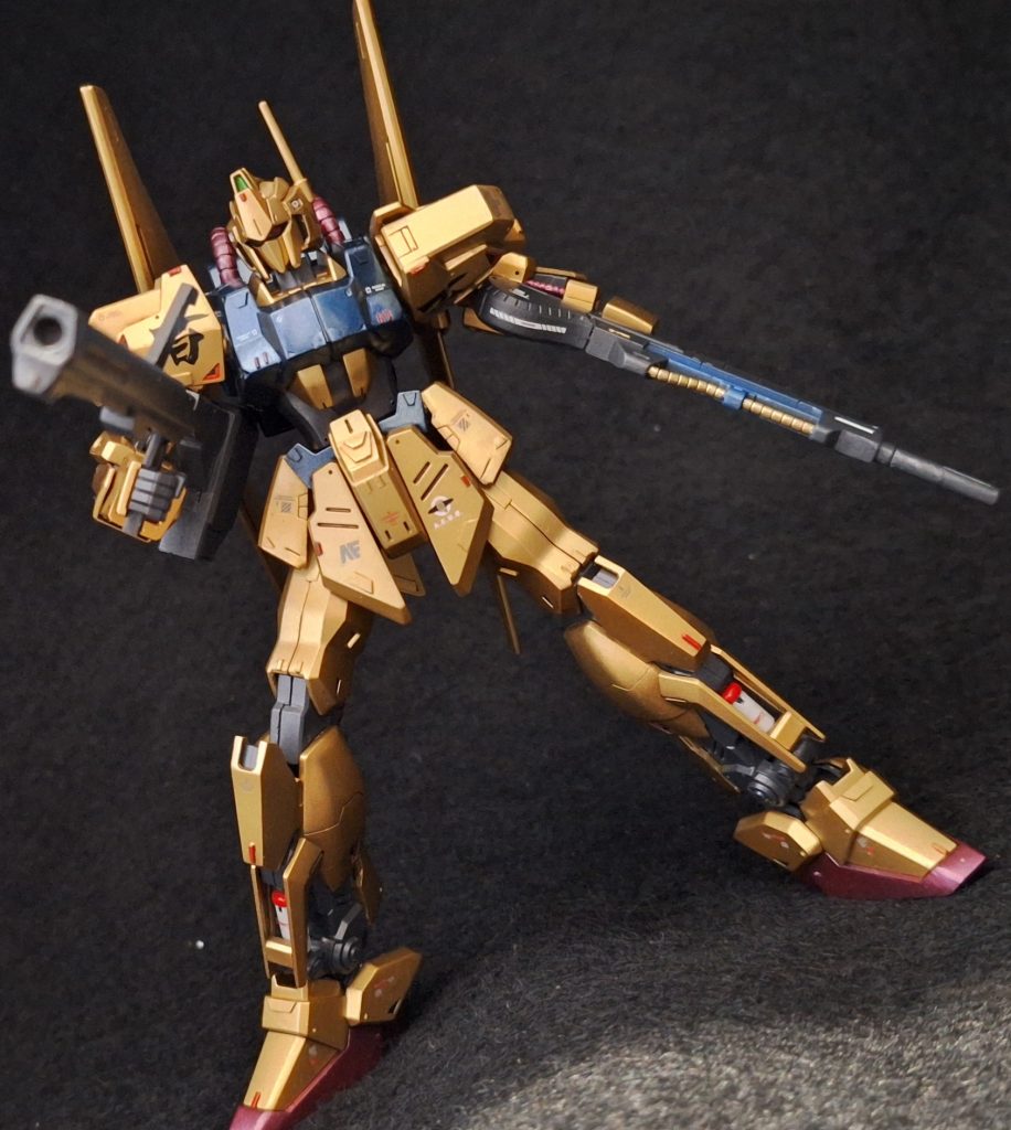 HG　百式　メタリック塗装–4枚目/制作者：@feiru777