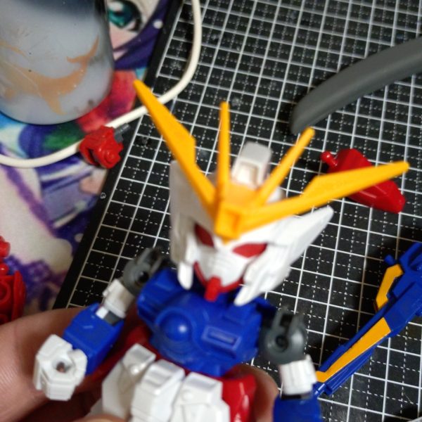 ＳＤＥＸのウイングゼロを弄ってます完成出来るかわかりませんが進捗を貼ってみたいと思います（3枚目）