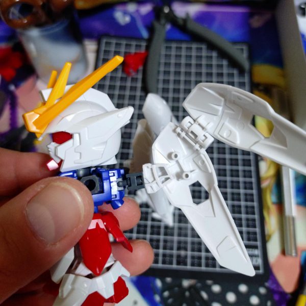 ＳＤＥＸのウイングゼロを弄ってます完成出来るかわかりませんが進捗を貼ってみたいと思います（7枚目）