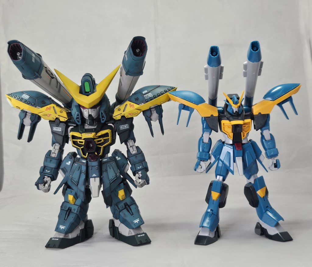 HGと並べると同じくらいの高さです