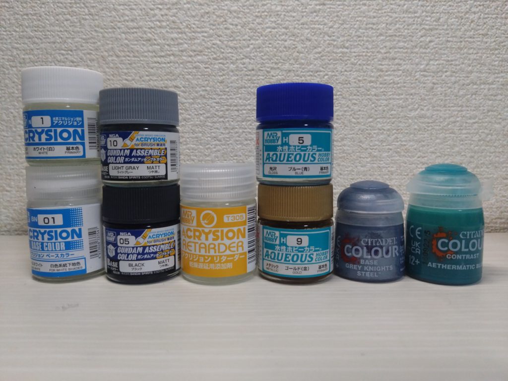 使用した塗料最近水性筆塗りにハマってます