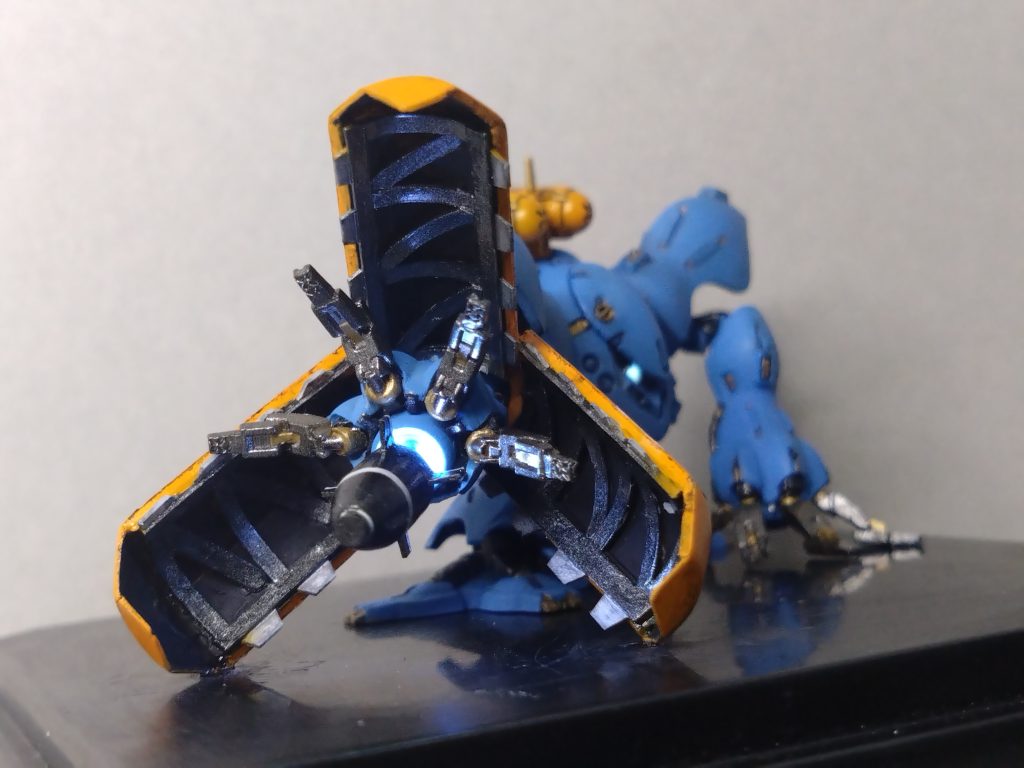 このハイゴッグを見つけてスペリオルディファインを買いました(> <)wこのポージングからミサイル発射シーンのHGパッケージが頭から離れずLEDまで仕込んで作ってしまいました!