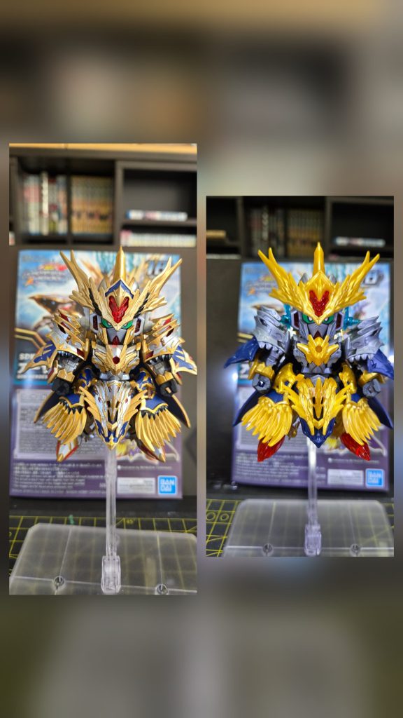 よく見えない部分はもう想像で塗りしかなかったですね(zaku-kao4)