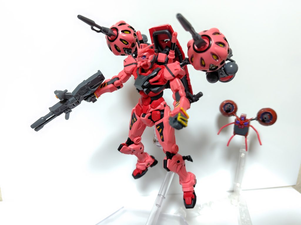 赤いガンダム（部分塗装）–2枚目/制作者：プラナリアン