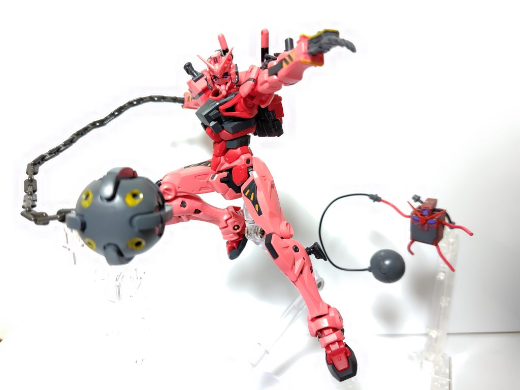 赤いガンダム（部分塗装）–5枚目/制作者：プラナリアン