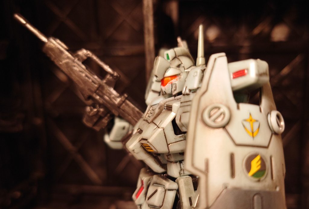 ジムカスタム入手できれば、ベイトやモンシアの機体も作りたいですね アデル機は機体が違いますが…