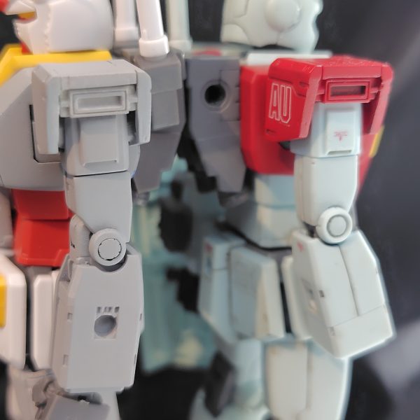 オリジンは腕のディテールが独特なので、おなじみのやつ？というか滝川虚至氏のイラストに近づけました。好みなので。（3枚目）