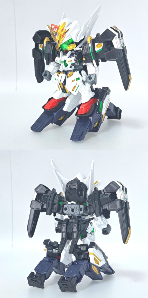 GFガンダムアストレアタイプ-FキャプテンクアンタGFを支える2体の次世代支援メカの一体。自立思考型AIが搭載されており、それにより意思と感情を持つ。キャプテンクアンタGFや相方のGFガンダムアストレアタイプ-Fとは異なり、眼にはアイパッチ式のゴーグルではなく緑色のバイザーをつけている。両片と両足に格闘・高速戦闘に特化した武装を装備しており、作戦遂行時には超高速で回路が運用されるため非警戒時には省エネルギーモードでのんびり屋な性格となる。