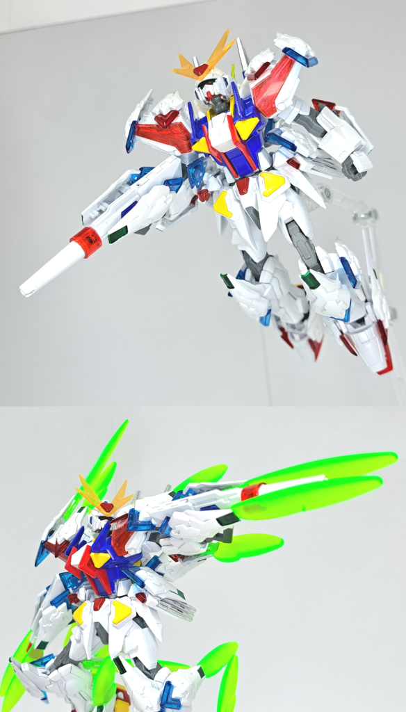 ビームライフルビギニングガンダムのビームライフルにifsユニットを組み込んだ武装。単純な威力が向上している他、巨大なビームサーベルのように収束させ薙ぎ払う攻撃が可能となっている。グリップが無くなり二丁になった。