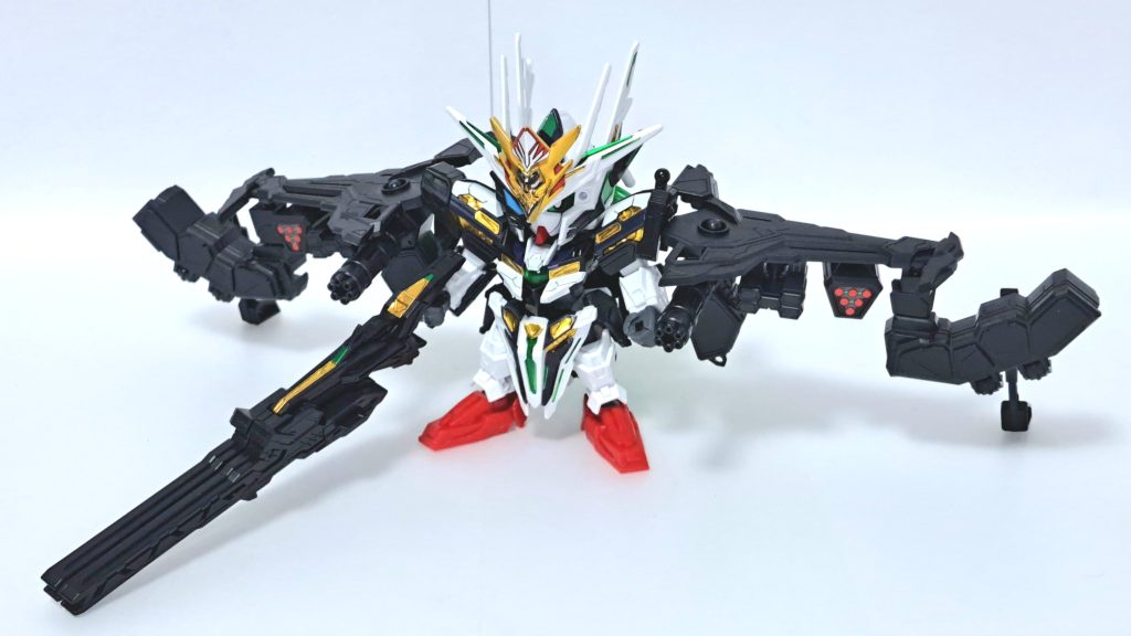 キャプテンクアンタGFコマンドパッケージキャプテンクアンタGFに趙雲ダブルオーガンダムコマンドパッケージのパーツを付けました