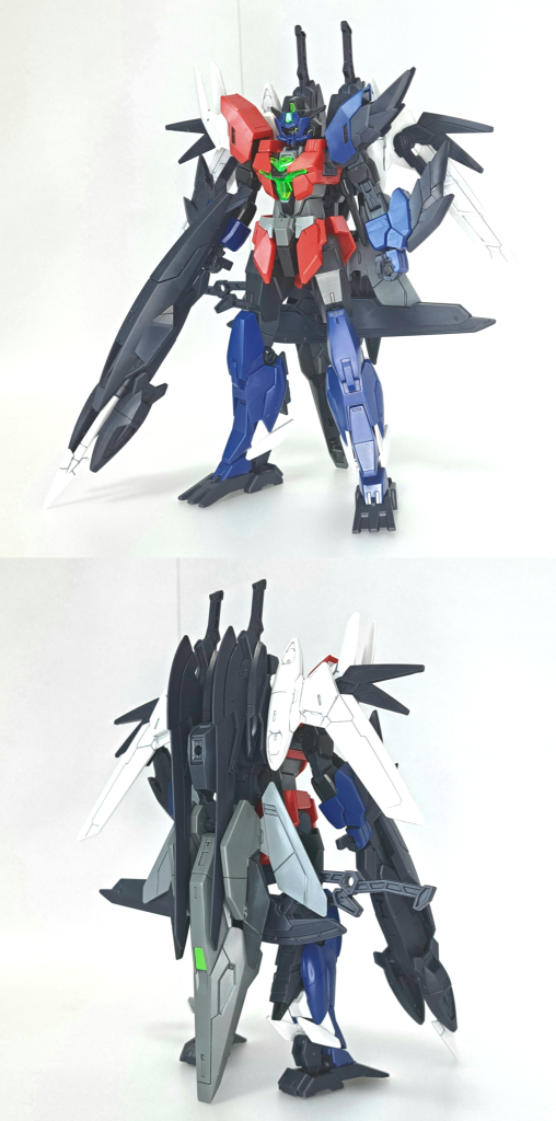 メルクワンガンダム&コアガンダムII(ロービジビリティver)–7枚目/制作者：火鉢