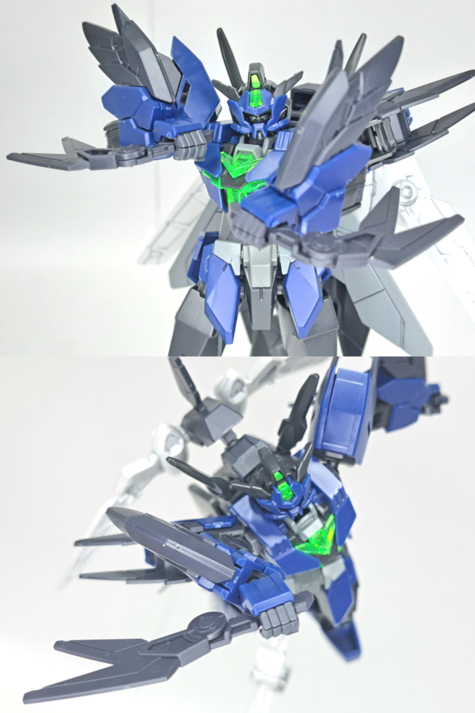 フィンザンバーバックパックに装備されている展開式ブレード。逆手持ちで使用され、水中でも姿勢制御に逆らわない流れるような攻撃が可能。